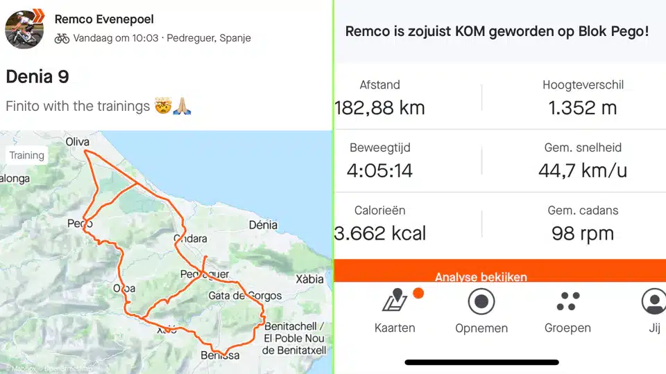 Mapa treino remco