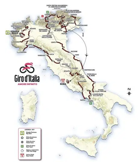 Giro d'Italia 2024: Percurso revelado, com mais de 60 km de Contrarrelógio e grandes ascensões 1 girodociclismo.com.br giro ditalia 2024 percurso revelado com mais de 60 km de contrarrelogio e grandes ascensoes giro ditalia 2024 percurso 1