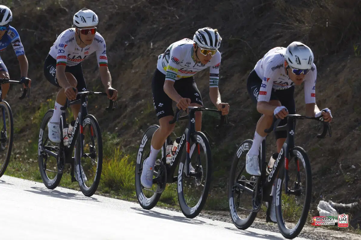 Tadej Pogacar e UAE Team Emirates impulsionam vendas da Colnago 1 girodociclismo.com.br tadej pogacar revela auxiliara joao almeida em busca do top 5 neste domingo em barcelona image