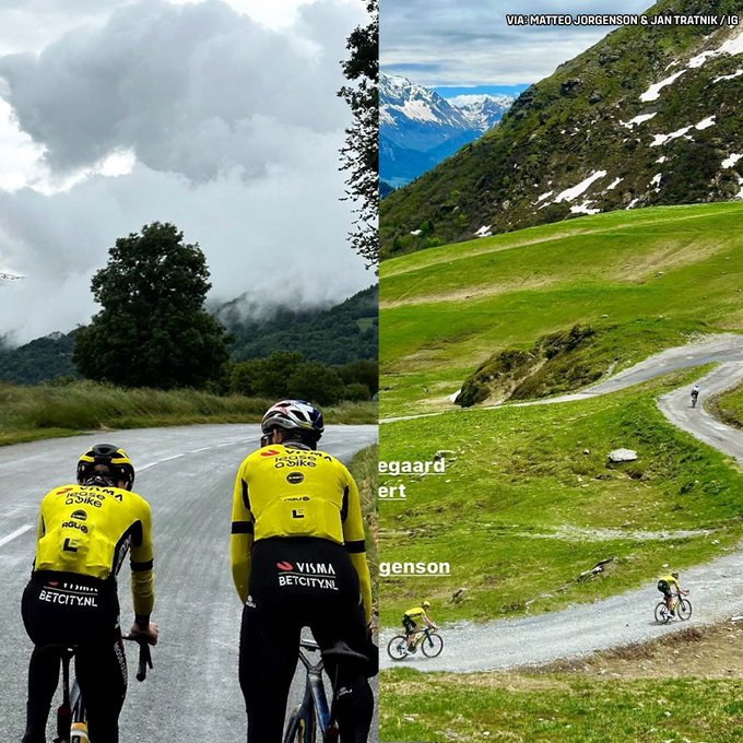 girodociclismo.com.br equipe visma preparativos finais para o tour de france vingegaard wout e jorgenson tignes