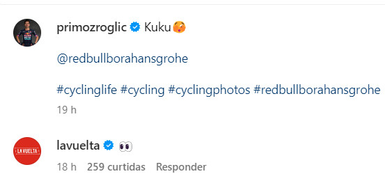 girodociclismo.com.br primoz roglic posta imagem misteriosa nas montanhas e perfil oficial da vuelta a espana reage image