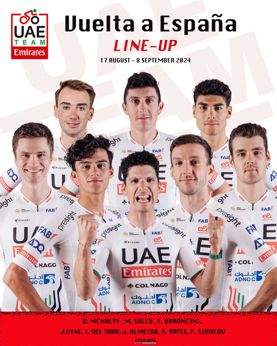 UAE Team Emirates revela equipe para a Vuelta a España, João Almeida líder, Juan Ayuso fora e uma surpresa 3 girodociclismo.com.br uae team emirates revela equipe para a vuelta a espana joao almeida lider juan ayuso fora e uma surpresa image 1