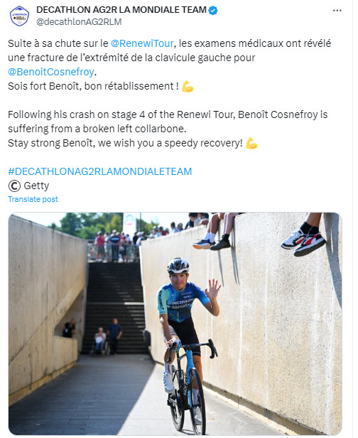 girodociclismo.com.br capitao da decathlon ag2r sofre grave queda frances fraturou a clavicula e restante da temporada esta ameacada image 1