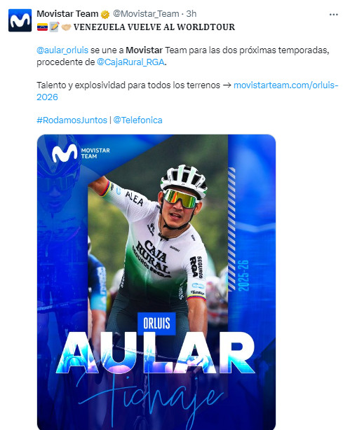 girodociclismo.com.br movistar anuncia a contratacao de campeao nacional ciclista foi bicampeao da volta ao alentejo image