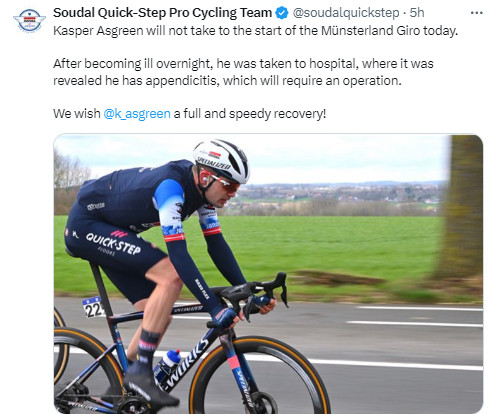 girodociclismo.com.br ciclista da soudal quick step passa por cirurgia de emergencia atleta estava escalado para prova nesta quinta feira image 1