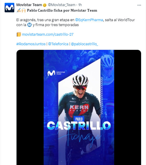 girodociclismo.com.br movistar anuncia a contratacao da revelacao da vuelta a espana equipe venceu forte concorrencia image