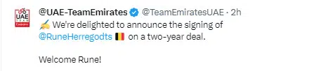 UAE Team Emirates anuncia contratação de capitão de equipe do World Tour "a melhor equipe e o melhor equipamento" afirma o ciclista 1 girodociclismo.com.br uae team emirates anuncia contratacao de capitao de equipe do world tour image 5