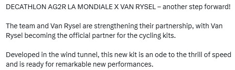 girodociclismo.com.br decathlon ag2r apresenta novos uniformes produzidos pela van rysel desenvolvidos em tunel de vento image 3