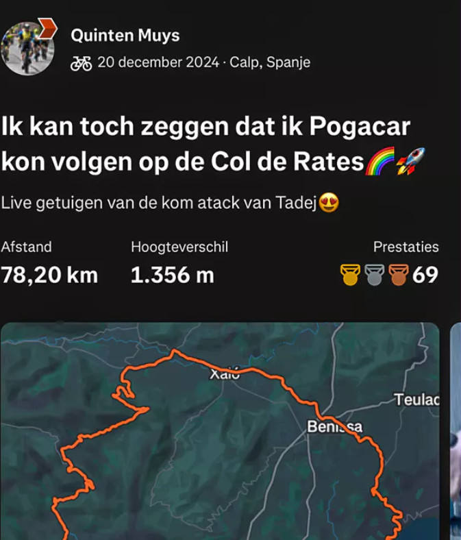 girodociclismo.com.br tadej pogacar foi acompanhado por jovem de 17 anos ao bater o recorde do strava coloquei cerca de 480 a 490 watts assista o video image 2