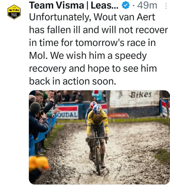 girodociclismo.com.br wout van aert divulga forte treino e duelo com mathieu van der poel pode acontecer nesta semana image