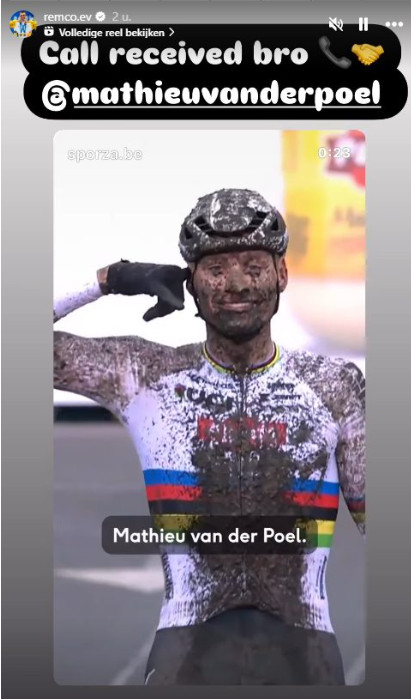 girodociclismo.com.br mathieu van der poel revela mensagem misteriosa a remco evenepoel que responde via redes sociais image 3