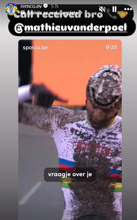 girodociclismo.com.br mathieu van der poel revela mensagem misteriosa a remco evenepoel que responde via redes sociais image