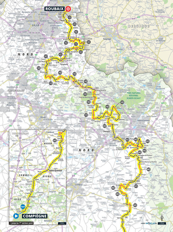 girodociclismo.com.br percurso da paris roubaix 2025 e revelado sem a polemica chicane de 2024 organizacao inclui novo trecho image