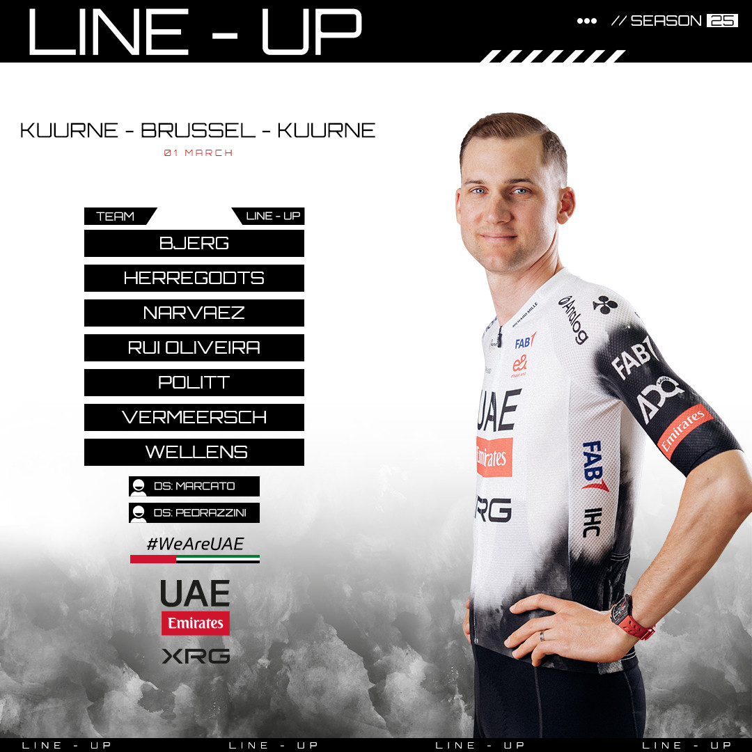 girodociclismo.com.br uae emirates xrg revela fortes equipes para as classicas de abertura da temporada image