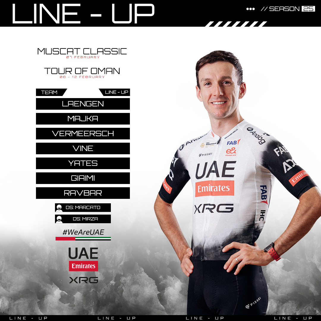 girodociclismo.com.br uae team emirates apresenta equipe para o tour de oma adam yates buscara o bicampeonato image 1