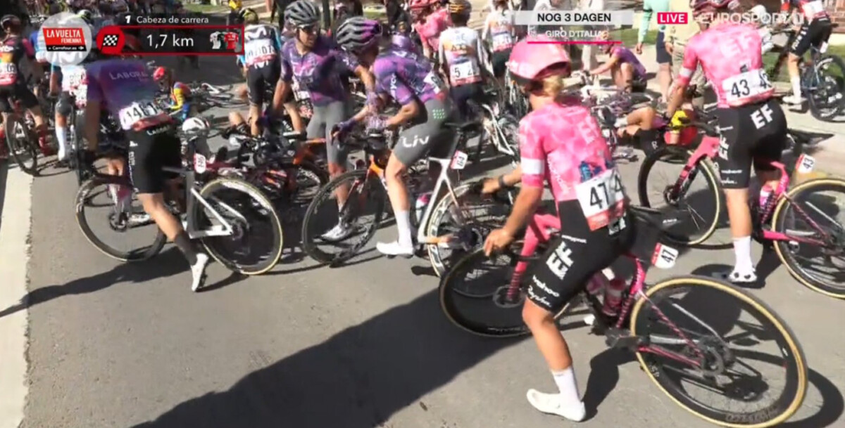 La Vuelta Femenina: Femke Gerritse bate Mariane Vos no sprint e assume liderança geral, confira os resultados e a chegada 4 girodociclismo.com.br femke gerritse brilha em huesca com vitoria e lideranca geral na la vuelta femenina image 4