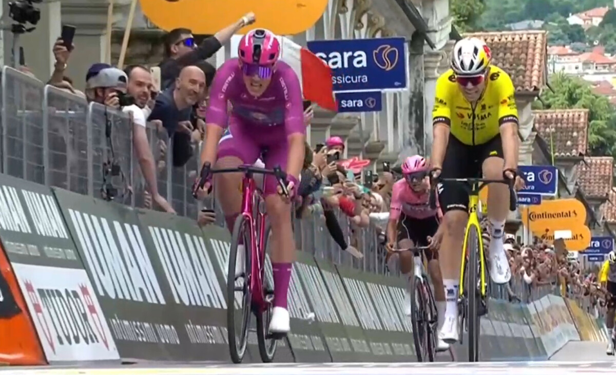 Giro d'Italia: Mads Pedersen bate sprint reduzido e vence 13ª etapa, Isaac del Toro amplia liderança; confira os resultados e a chegada 7 girodociclismo.com.br giro ditalia mads pedersen bate wout van aert na 13a etapa isaac del toro amplia lideranca confira os resultados e a chegada image