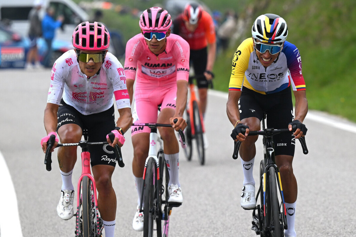 Isaac Del Toro com a Maglia Rosa na última semana do Giro "estou confiante no que quero fazer nos próximos dias", assista o vídeo 2 girodociclismo.com.br isaac del toro entra na ultima semana do giro ditalia com a maglia rosa image