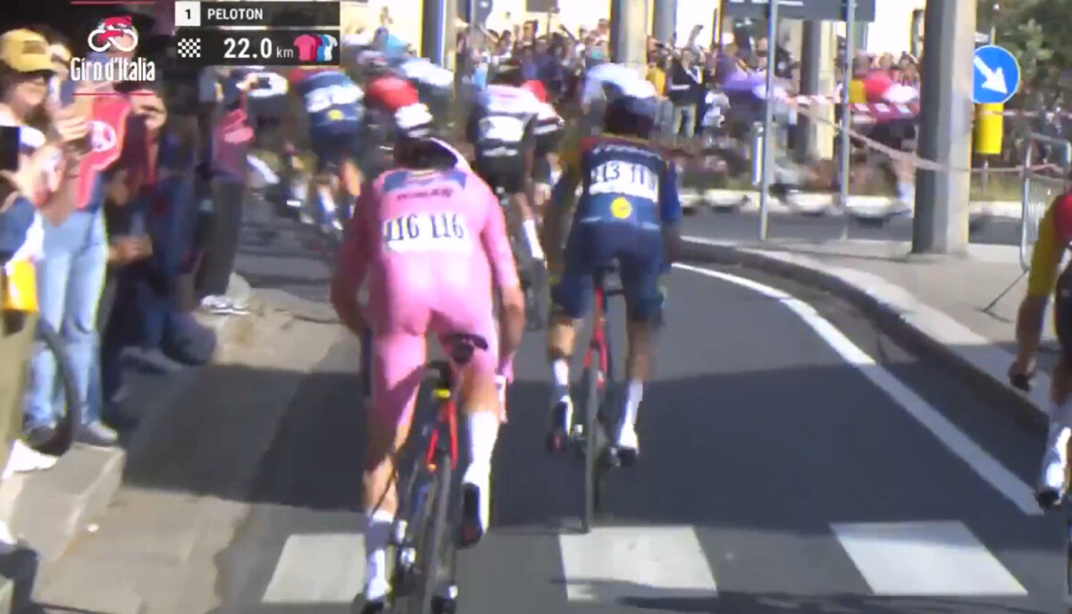Mads Pedersen evita 2 quedas e revela luta pelo sprint "dois quilômetros antes da chegada eu estava na 40ª posição", assista a entrevista 2 girodociclismo.com.br mads pedersen revela dificuldade no sprint do giro ditalia dois quilometros antes da chegada eu estava na 40a posicao image