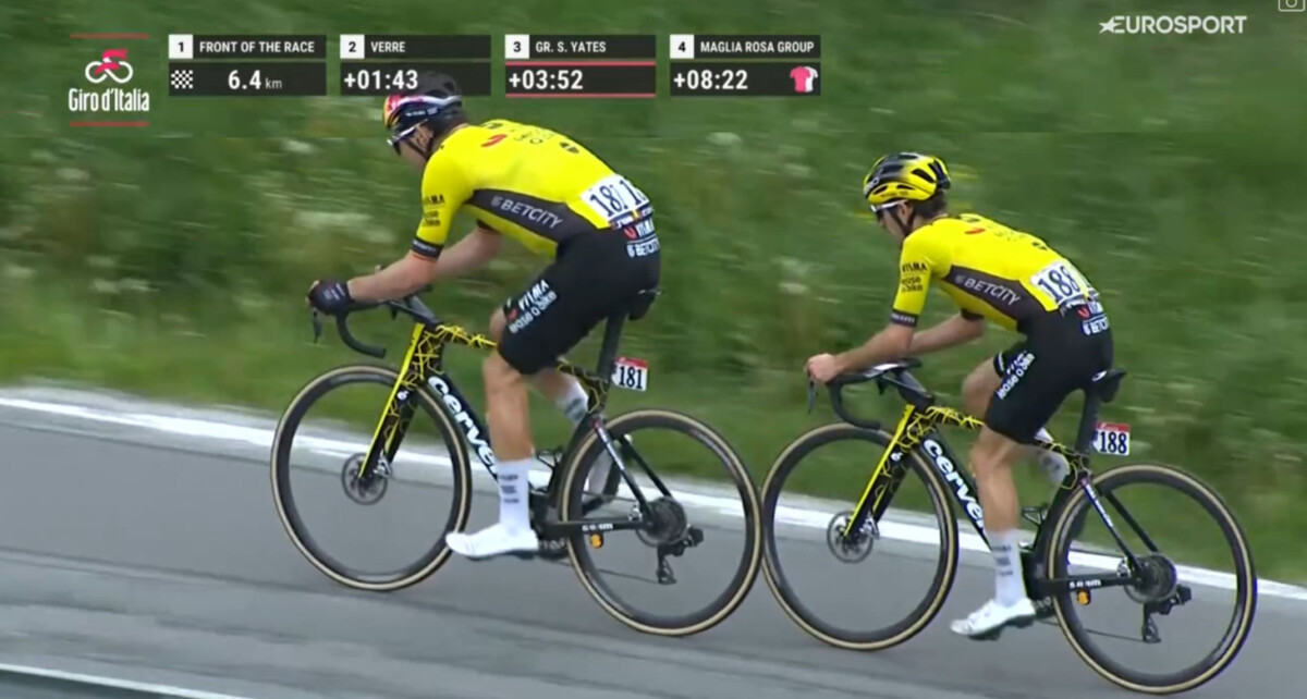 Wout Van Aert revela que tática vitoriosa de Simon Yates não era prevista, "certamente não pensamos nisso, chapeau!" Assista o vídeo 1 girodociclismo.com.br wout van aert revela que tatica vitoriosa de simon yates nao era prevista certamente nao pensamos nisso chapeau assista o video image 2