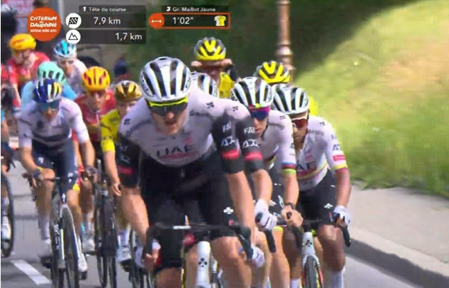 Tadej Pogacar admite mudança de tática após a vitória, "tínhamos nosso plano, mas a Visma acelerou na subida de 1ª categoria", assista a entrevista 3 girodociclismo.com.br criterium du dauphine confira os resultados e a chegada image 26