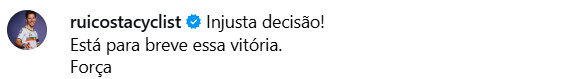 Rui Oliveira se pronuncia após desclassificação polêmica, português recebe apoio até mesmo de adversários 5 girodociclismo.com.br rui oliveira se pronuncia apos desclassificacao polemica e recebe apoio ate mesmo de adversarios image 7