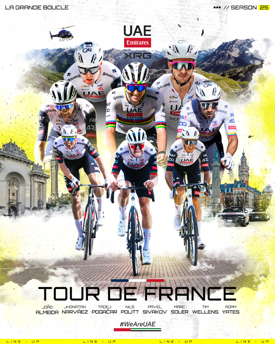 girodociclismo.com.br uae emirates xrg revele equipe para o tour de france com apoio total a tadej pogacar image