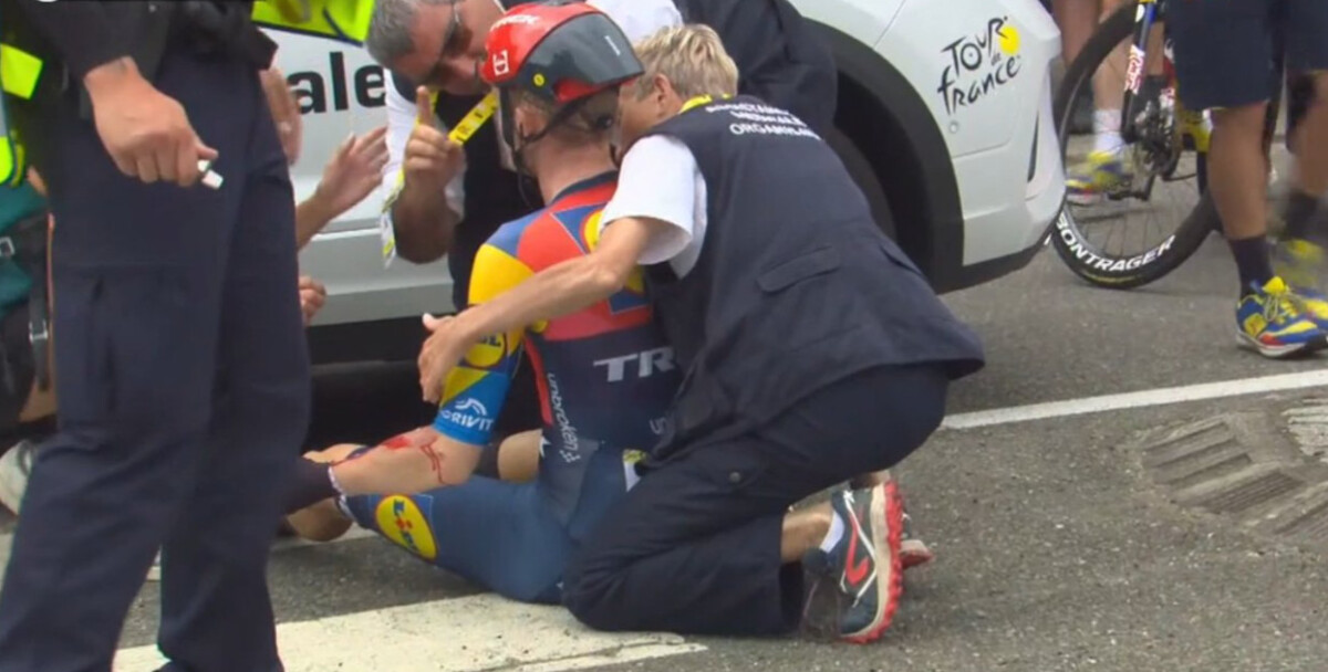 girodociclismo.com.br capitao da lidl trek sofre forte queda no tour de france image 6