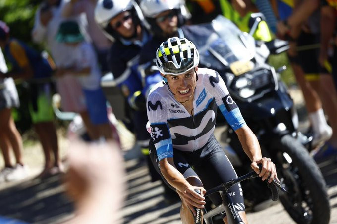 girodociclismo.com.br capitao da movistar tem lesao confirmada apos abandono no tour de france e pode ficar fora da vuelta a espana image