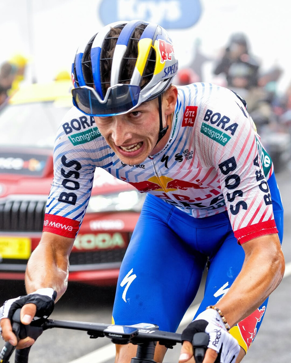 girodociclismo.com.br florian lipowitz admite surpresa com 3o lugar na classificacao geral nunca pensei em lutar pelo podio primoz roglic e o lider image 2