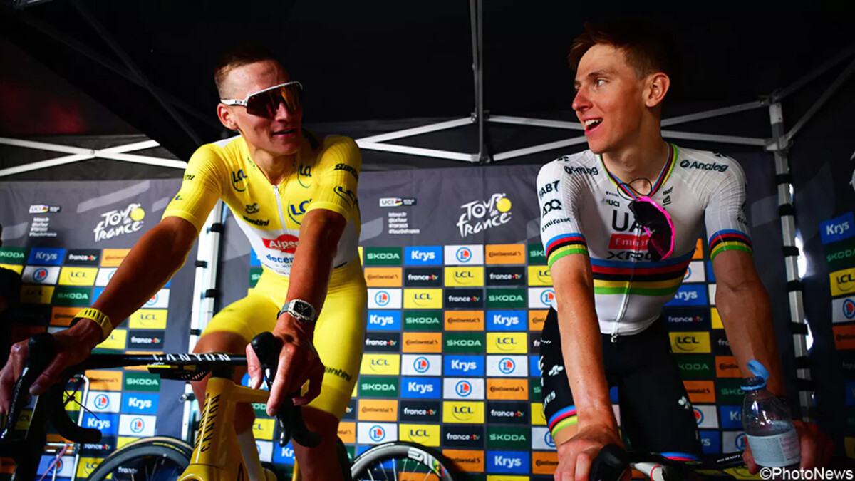 girodociclismo.com.br mathieu van der poel brinca com tadej pogacar sobre a camisa amarela no tour de france voce acha que um segundo e suficiente image 6