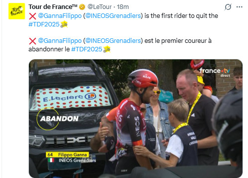 girodociclismo.com.br tour de france filippo ganna abandona competicao italiano sofre forte queda e nao consegue permanecer na prova image 2