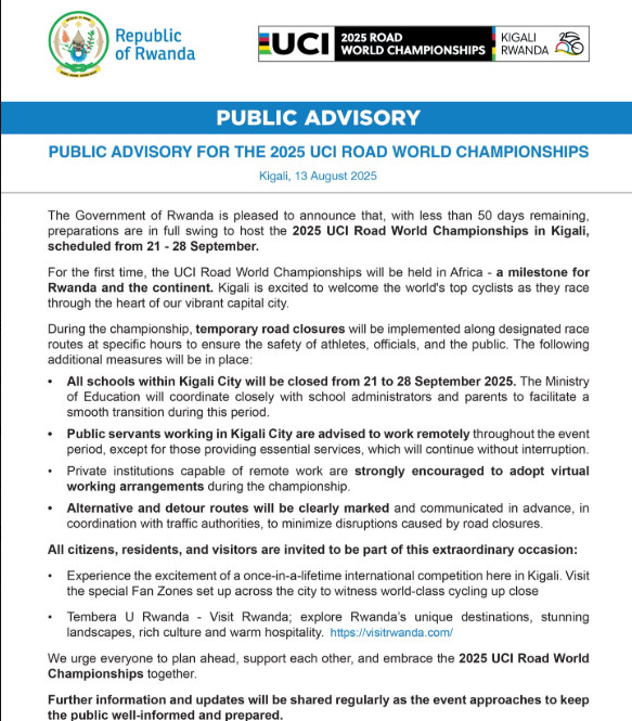 girodociclismo.com.br campeonato mundial praticamente fechara a capital de ruanda por uma semana governo anuncia fechamento de escolas e image
