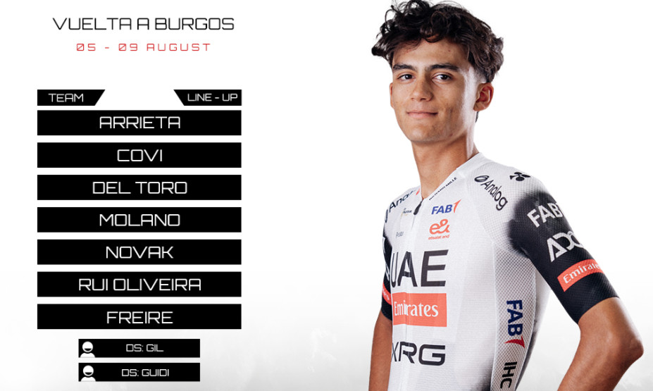 girodociclismo.com.br uae emirates apresenta equipes para o tour da polonia e a vuelta a burgos rafal majka e isaac del toro na lideranca confira os anuncios oficiais image