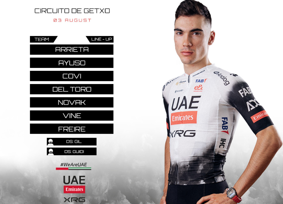 UAE Emirates anuncia equipes para as clássicas do final de semana, Juan Ayuso e Isaac del Toro confirmados na liderança 5 girodociclismo.com.br uae emirates xrg anuncia equipes para a clasica san sebastian e o circuito de getxo image 5
