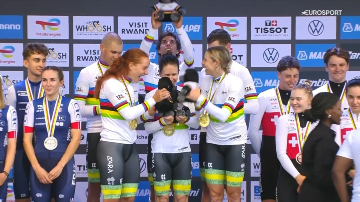 girodociclismo.com.br australia repete triunfo no revezamento misto do mundial de estrada image 8