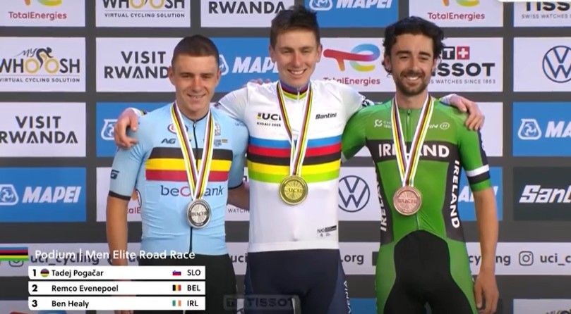 girodociclismo.com.br campeonato mundial de ciclismo tadej pogacar e bicampeao mundial apos show em ruanda evenepoel 2o confira os resultados e a chegada image 13