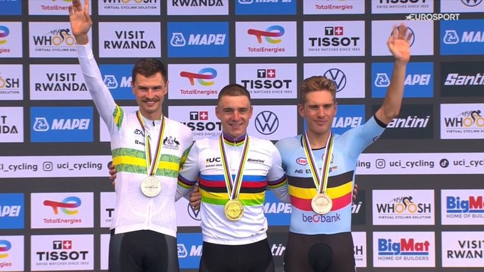 girodociclismo.com.br campeonato mundial remco evenepoel pulveriza tadej pogacar e e tricampeao mundial de contrarrelogio confira os resultados e a chegada image
