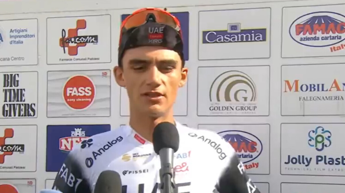 Tadej Pogacar terá mais um forte adversário no Campeonato Mundial, Isaac Del Toro confirma presença em Ruanda, confira a entrevista 1 girodociclismo.com.br isaac del toro conquista o gp industria e artigianato e confirma presenca no mundial de ruanda image