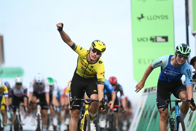 girodociclismo.com.br olav kooij conquista a 1a etapa do tour da gra bretanha 2025 image