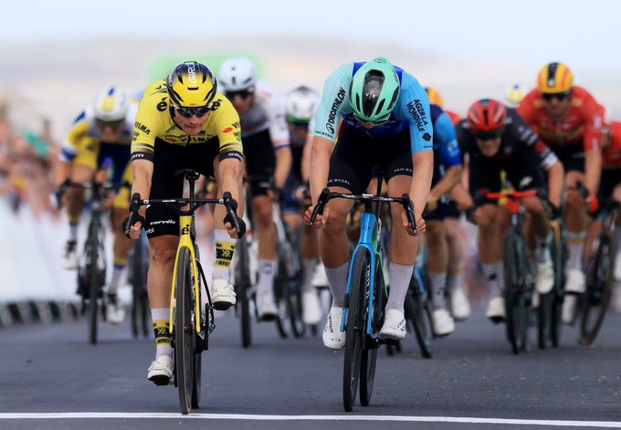 girodociclismo.com.br olav kooij vence a 1a etapa do tour da gra bretanha 2025 prova marca a despedida de geraint thomas confira os resultados e a chegada image