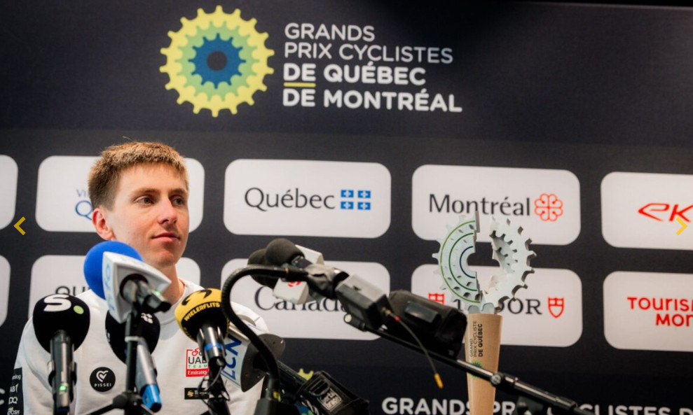 Tadej Pogacar concede coletiva antes de clássicas canadenses "é muito triste ver Juan Ayuso partir" 1 girodociclismo.com.br tadej pogacar concede coletiva antes do ajusta ultimos detalhes antes do mundial de ruanda image