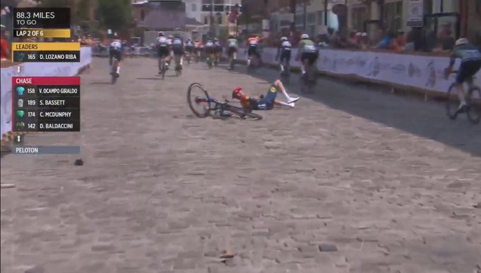 girodociclismo.com.br um dos principais ciclistas da lidl trek sofre grave queda e pode ficar fora do campeonato mundial assista o video image
