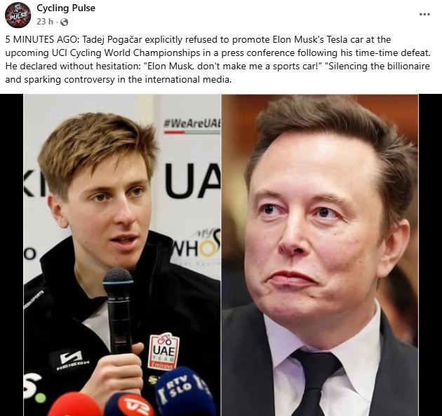Tadej Pogacar e Jonas Vingegaard são vítimas de Fake News nas redes sociais: histórias falsas também circulam sobre Mathieu van der Poel 2 girodociclismo.com.br tadej pogacar e jonas vingegaard sao vitimas de fake news nas redes sociais historias falsas tambem sobre mathieu van der poel circulam nas redes image 1