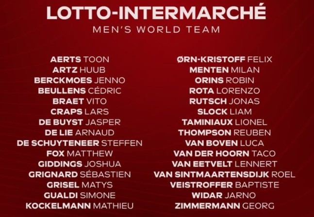 girodociclismo.com.br lotto intermarche apresenta oficialmente seus 30 ciclistas para 2026 encerrando meses de incertezas confira o plantel completo image 2