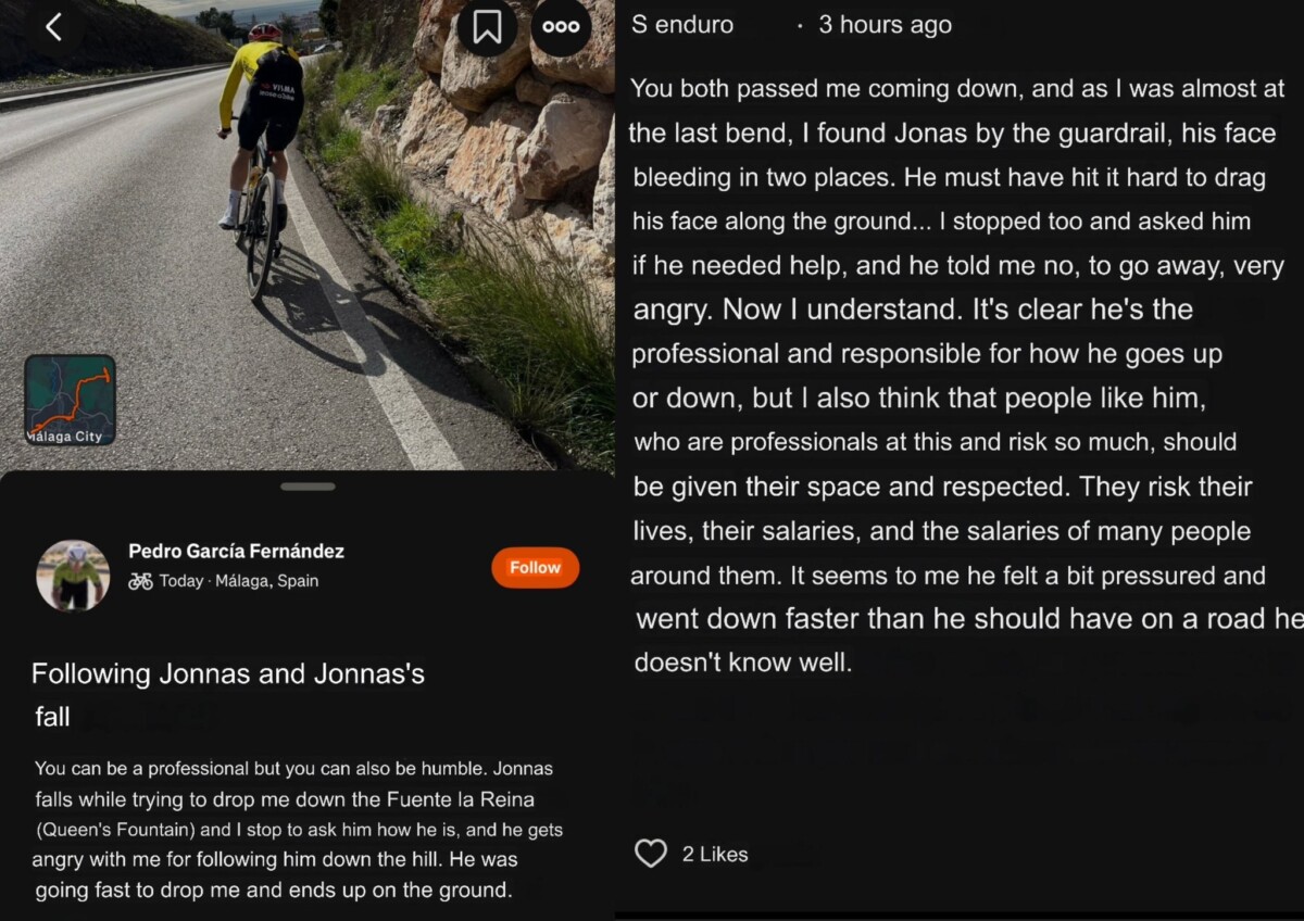 girodociclismo.com.br jonas vingegaard sofre queda durante treino na espanha visma lease a bike apela por mais seguranca image
