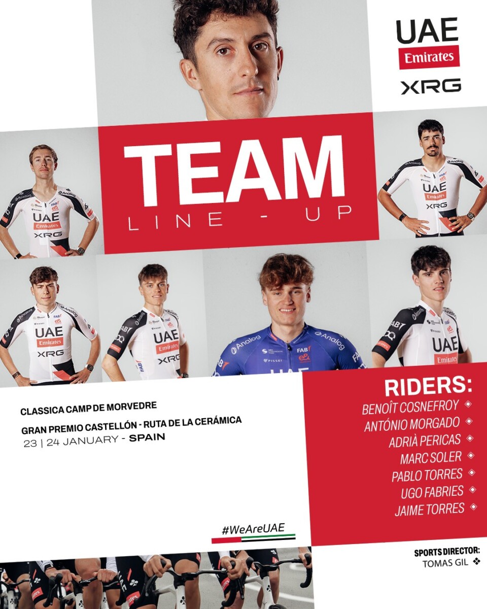girodociclismo.com.br uae team emirates xrg define formacao para as primeiras provas europeias da temporada image
