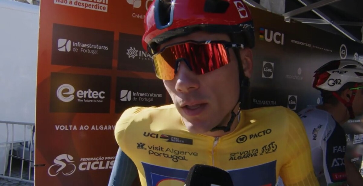 girodociclismo.com.br ayuso volta a vestir a camisa amarela e comenta responsabilidade antes da 4a etapa da volta ao algarve image 1