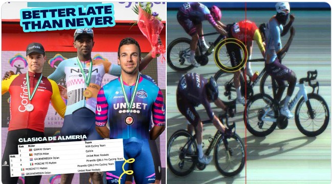 girodociclismo.com.br classica espanhola muda posicao do podio uma semana depois e dylan groenewegen sobe ao podio assista o video com a chegada image
