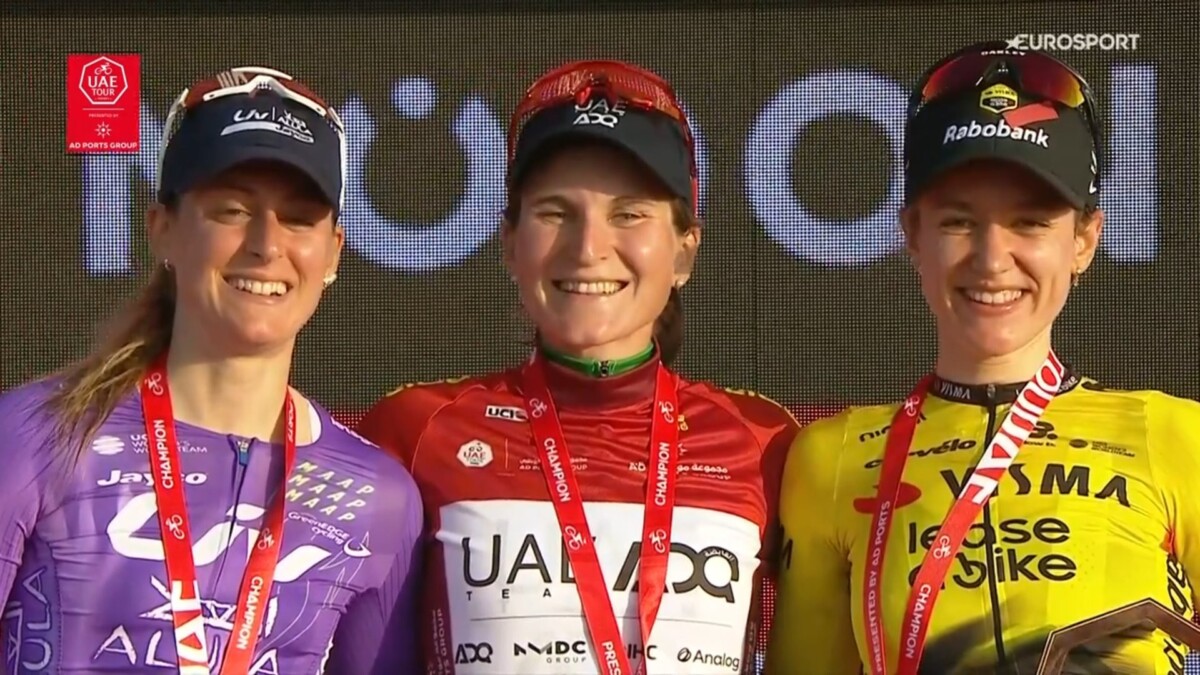 girodociclismo.com.br elisa longo borghini vence a 4a etapa e conquista pela 3a vez o uae tour women confira os resultados e a chegada image 1